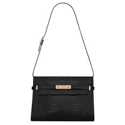 Pre-owned Saint Laurent Manhattan Shoulder Bag 'black'