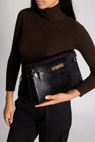 Saint Laurent ‘manhattan' Shoulder Bag In Black
