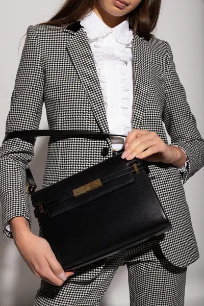 Saint Laurent ‘manhattan' Shoulder Bag In Black