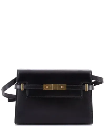 Saint Laurent Manhattan Shoulder Bag Leather Small (authentic Pre-loved)