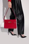 Saint Laurent Manhattan Clasp-fastening Shoulder Bag In Red