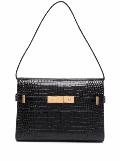 Saint Laurent Manhattan Small Leather Shoulder Bag