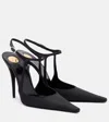 Saint Laurent Manon 110 Slingback Pumps In Black
