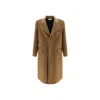 Saint Laurent Manteau Oversize Coat In Brown