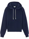 Saint Laurent Marine Cotton Sweaters In Blue