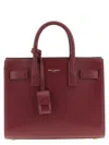 Saint Laurent Maroon Nano Sac De Jour Satchel In Burgundy