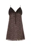 Saint Laurent Women's Two-tone Velvet Mini Dress | Size Fr 38f | 665640y5f69 Color 5242 In Maroon