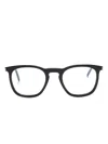 Saint Laurent Matte-effect Square-frame Glasses In Black