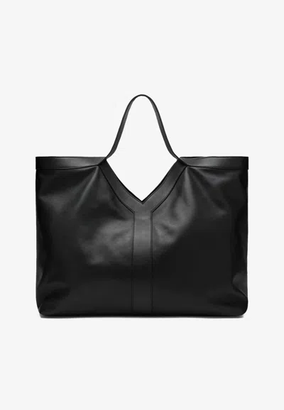 SAINT LAURENT MAXI Y LEATHER TOTE BAG