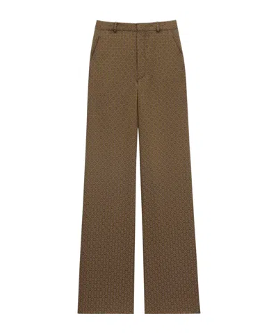 Saint Laurent Medallion Pants In Jacquard