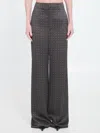 Saint Laurent Medallion Pattern Trousers In Animal Print