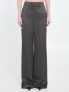 Saint Laurent Medallion Pattern Trousers In Animal Print