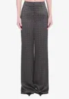 Saint Laurent Medallion Pattern Trousers In Animal Print