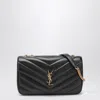Saint Laurent Medium Black Leather Loulou Bag Women In Black