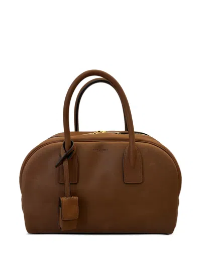 Saint Laurent Medium Boston Tote Bag In Brown