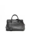 Saint Laurent Medium Cabas Rive Gauche Bag In Black