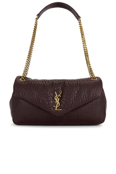 Saint Laurent Medium Calypso Chain Bag In Dark Currant