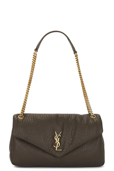Saint Laurent Medium Calypso Chain Bag In Light Musk