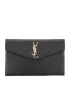 Saint Laurent Medium Clutch In Black
