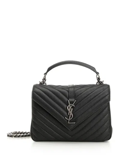 Saint Laurent Medium College Bag Shoulder Bags Black