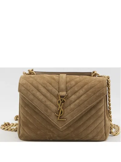 Saint Laurent Brown Shoulder Bags Women