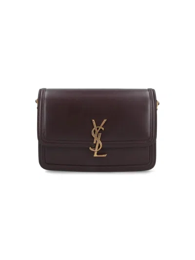 Saint Laurent Medium Crossbody Bag "solferino" In Brown