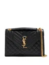 Saint Laurent Medium Envelope Shoulder Bag In Black