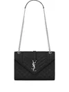 Saint Laurent Medium Envelope Shoulder Bag In Black