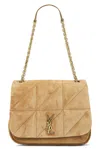 Saint Laurent Jamie 4.3 Medium Suede Shoulder Bag In Golden Leaf