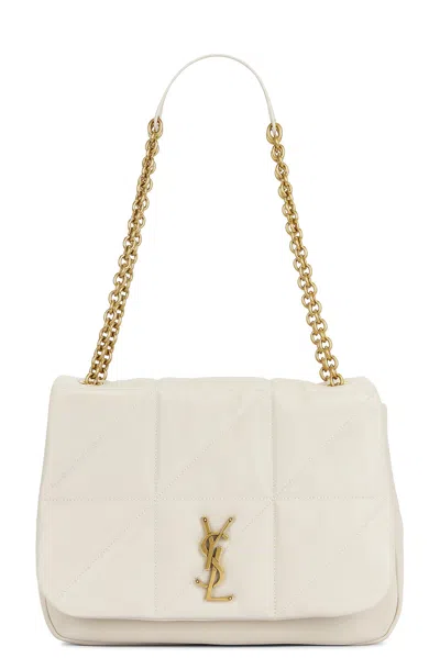 Saint Laurent Medium Jamie 4.3 Chain Bag In Crema Soft