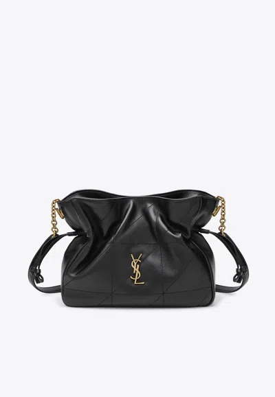Saint Laurent Medium Jamie Shoulder Pouch Bag In Nappa Leather In Black