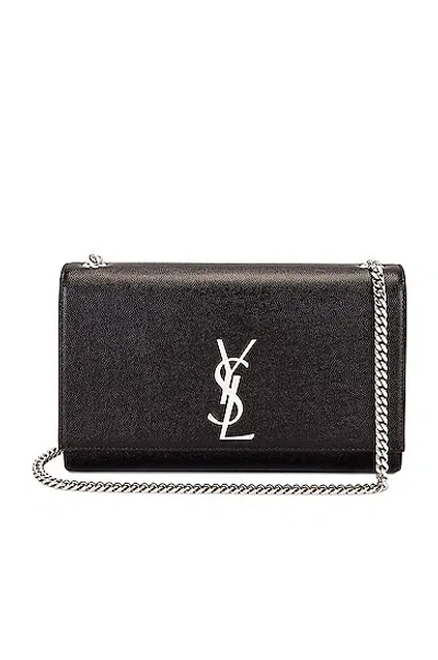 Saint Laurent Medium Kate Chain Bag In Nero