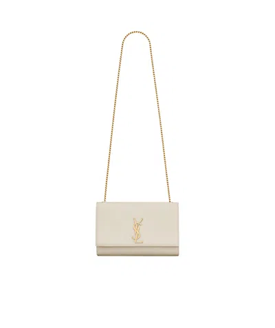 Saint Laurent Medium Kate Chain Detail Crossbody Bag In Nude