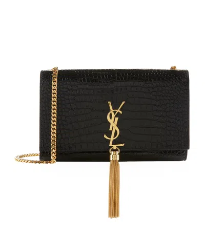 Saint Laurent Medium Kate Cross-body Bag In Black