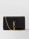 Saint Laurent Kate Medium Tassel Ysl Crossbody Bag In Croc-embossed Leather In Black