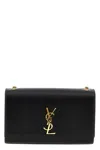Saint Laurent Kate Small Ysl Shoulder Bag In Leather In Black