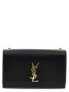Saint Laurent Kate Small Ysl Shoulder Bag In Leather In Black