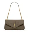 Saint Laurent Medium Lambskin Calypso Shoulder Bag In Green