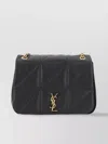 Saint Laurent Medium Lambskin Leather Shoulder Bag In Black