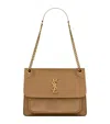 Saint Laurent Medium Leather Niki Shoulder Bag In Beige