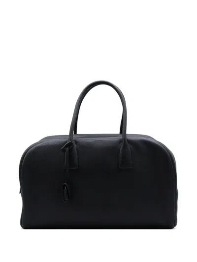 Saint Laurent Leather Duffle Bag In Black