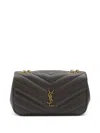 Saint Laurent Medium Lou Lou Shoulder Bag In Gray