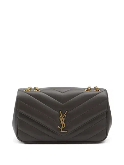 Saint Laurent Medium Lou Lou Shoulder Bag In Gray