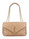 Saint Laurent Natural Loulou Medium Shoulder Bag