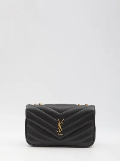 Saint Laurent Medium Loulou Bag In Black