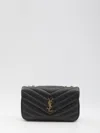 Saint Laurent Lou Lou Medium Leather Shoulder Bag In Black