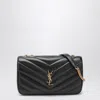 Saint Laurent Medium Black Leather Loulou Bag Women In Black