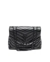 Saint Laurent Medium Loulou Bag In Black