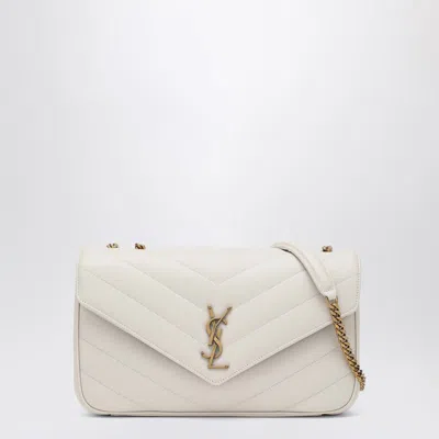 SAINT LAURENT SAINT LAURENT MEDIUM LOULOU CREAM SOFT BAG