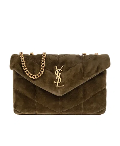 Saint Laurent Medium Loulou Shoulder Bag In Brown